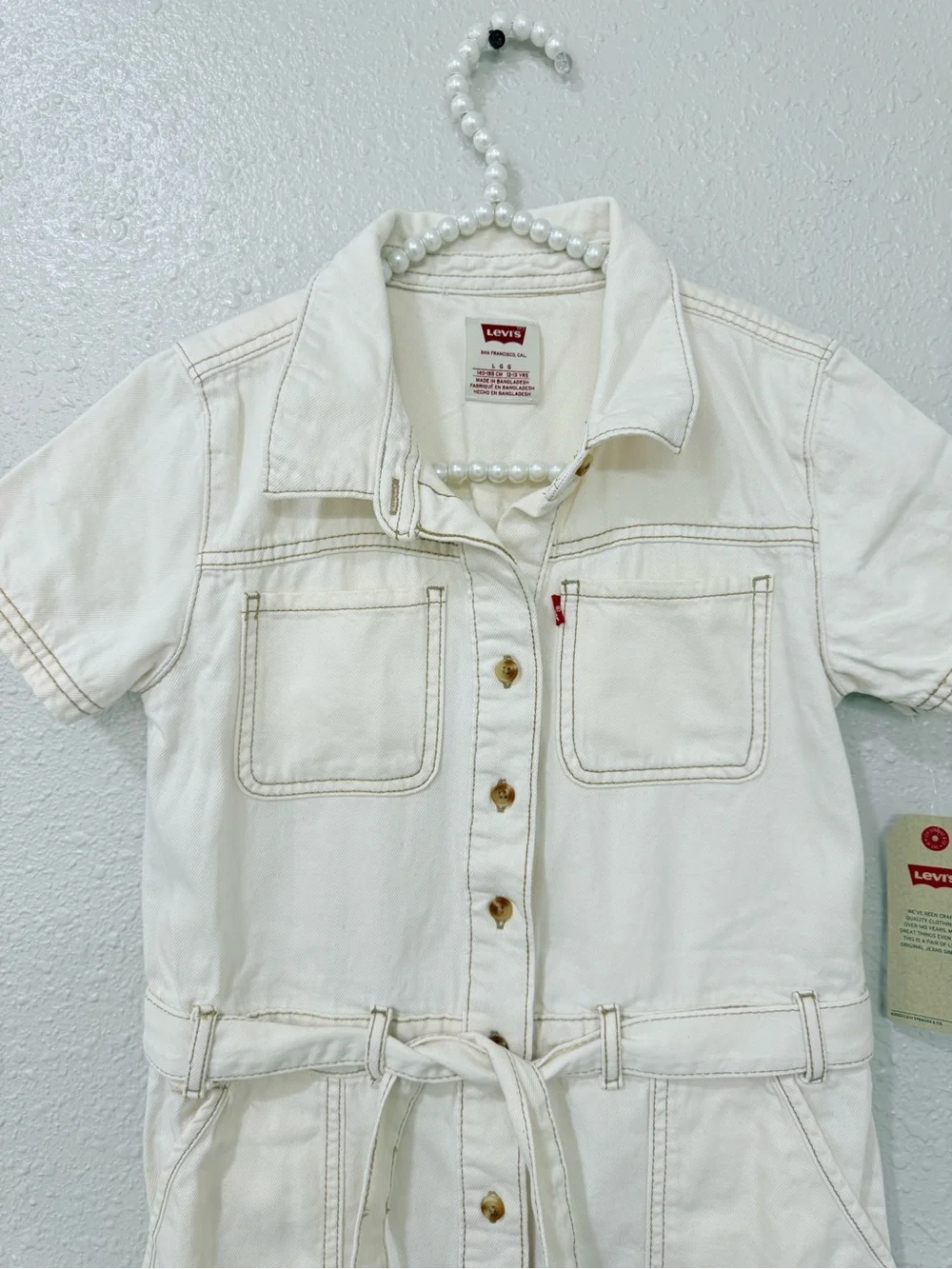 Levi’s UTILITY DRESS W/ BELT BIG GIRLS NWT